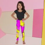 Dzeltenās un rozā krāsas apvienojums padarīs priecīgu ikvienu meiteni, jo īpaši šajos ērtajos un košajos legingos! Tie ir elastīgi un praktiski ikdienas lietošanā, tajos var sportot, spēlēties un dauzīties!