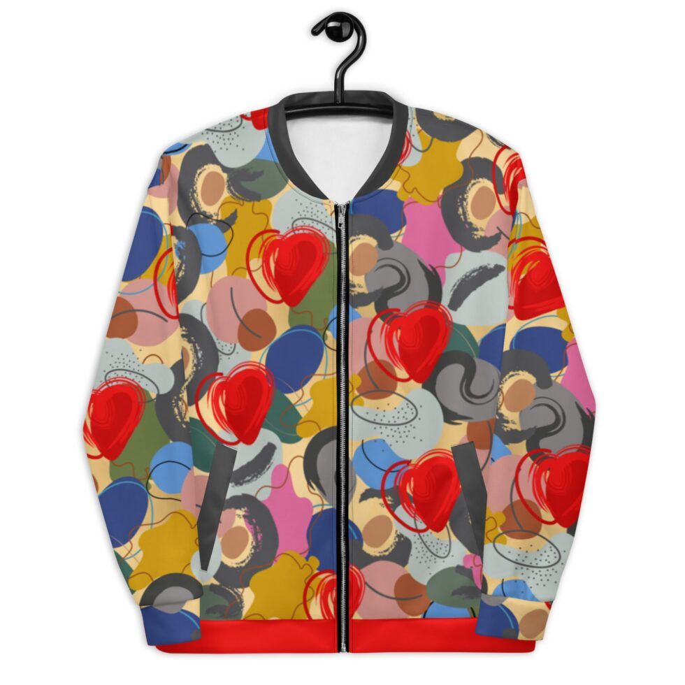 Unisex bomberjaka ar košu apdruku