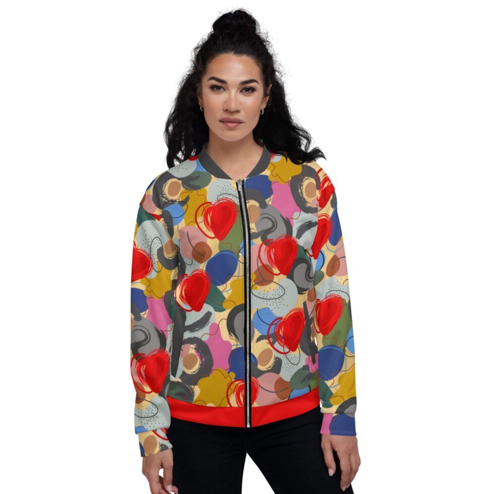 Unisex bomberjaka ar košu apdruku