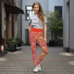 Sporta legingi ar apdruku "Bella"