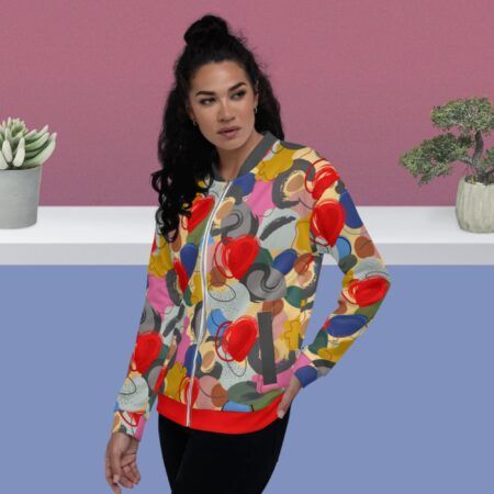 Koša un moderna bomberjaka ar matētu flīsa audumu iekšpusē.