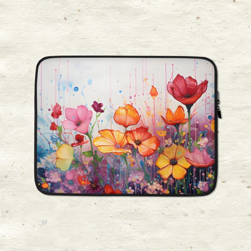 Tavs portatīvais dators ir viena no vērtīgākajām un svarīgākajām ierīcēm, taču bez papildus aizsardzības tā ir arī viena no neaizsargātākajām un trauslākajām ierīcēm. Neatkarīgi no tā, vai ceļo, dodies ikdienas gaitās vai izmanto to mājās, klēpjdators ir jāaizsargā no skrāpējumiem, triecieniem, kritieniem vai vienkārši nejaušas apliešanas ar ūdeni. Tāpēc talkā nāk šis aizsargājošs klēpjdatora maks ar ar romantisku ziedu dizainu!