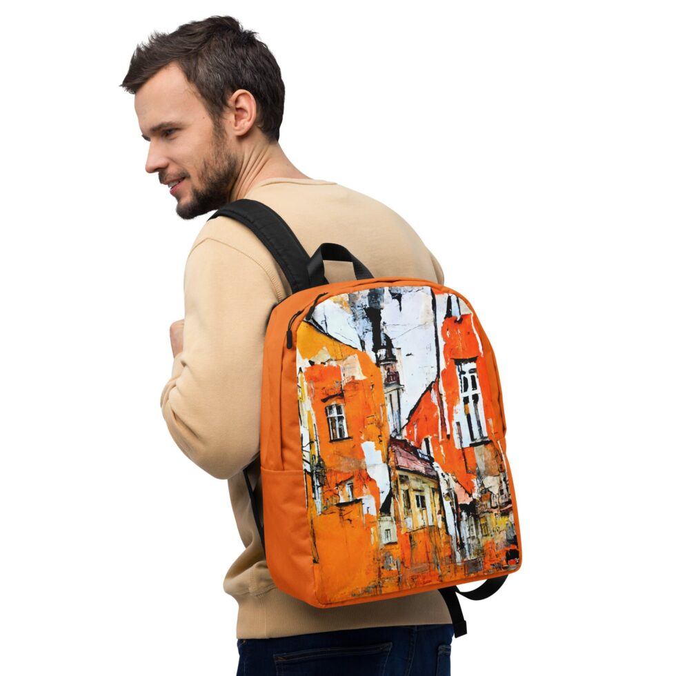 Mugursoma ar apdruku “Ambertown”