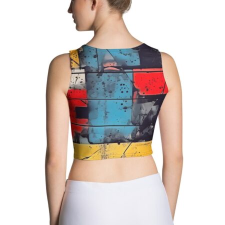 Īsais sieviešu tops ar apdruku “Charlie”