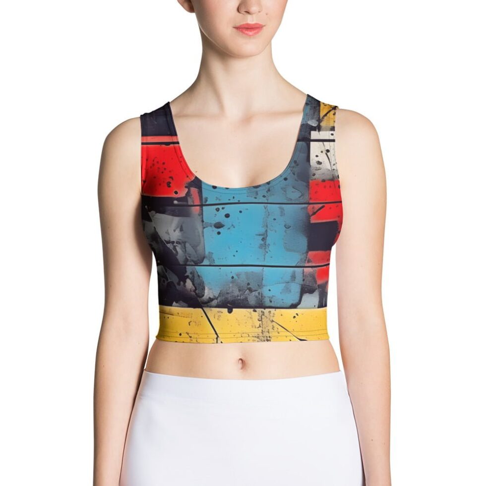 Īsais sieviešu tops ar apdruku “Charlie”