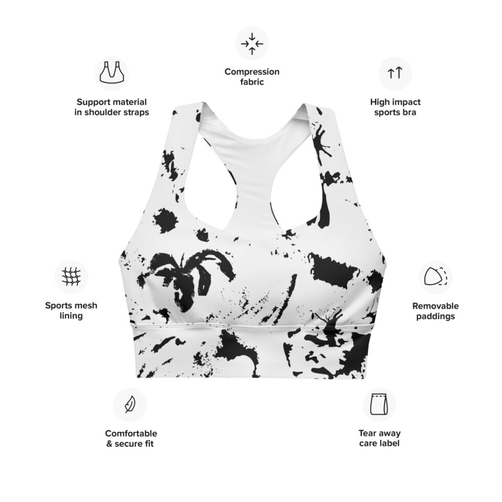 Sporta krūšturis "Logan" gaiši pelēks