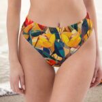 Bikini peldkostīma biksītes “Rebeka” kombinē ar bikini peldkostīma krūšturi "Rebeka"! Izvēlies katrai daļai sev piemērotāko izmēru, lai justos maksimāli ērti un nekas tev netraucētu izbaudīt atpūtu un ūdens peldes! Paaugstinātā bikini biksīšu jostasvieta nodrošinās Tev papildus komfortu. Ievēro, ka biksītēm ir arī odere.