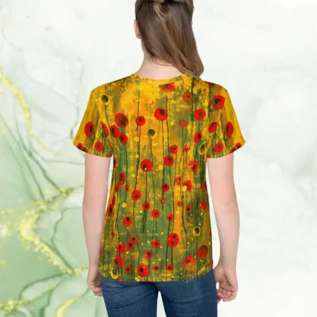 Meiteņu un jauniešu T-krekls “Benita” ir gan stilīgs, gan praktisks. Dažādo vasaras krāsu gamma un klasiskais krekla piegriezums ir viegli kombinējami ar apģērba apakšdaļu – džinsiem, šortiem vai svārkiem. Svarīgi, ka krekls nezaudēs savu formu un krāsas pat pēc vairākkārtējām mazgāšanām, jo audums ir apdrukāts sublimācijas tehnikā. Ievēro kopšanas norādījumus uz etiķetes un krekls “Benita” ilgi priecēs tā nēsātāju!