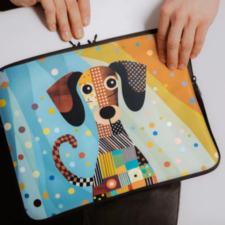 Portatīvais dators ir viena no vērtīgākajām un svarīgākajām ierīcēm, taču bez papildus aizsardzības tā ir arī viena no neaizsargātākajām un trauslākajām ierīcēm. Arī jaunākajiem datoru lietotājiem mēdz gadīties ķibeles, tāpēc palīdzi bērnam to nosargāt! Šis amizantais sunēns Dango vienmēr būs sardzē un priecēs ar savu klātbūtni! Neatkarīgi no tā, vai ceļo, dodies ikdienas gaitās vai izmanto to mājās, klēpjdators ir jāaizsargā no skrāpējumiem, triecieniem, kritieniem vai vienkārši nejaušas apliešanas ar ūdeni. Šis laptopa maks ir ne tikai funkcionāls, bet arī krāsains un stilīgs. Tas ir izgatavots no kvalitatīva materiāla, kas ir ūdensizturīgs, triecienu absorbējošs un pret skrāpējumiem. Mākslīgās kažokādas odere ir mīksta un saudzējoša datora virsmai. Neriskē sabojāt ikdienā tik svarīgo un nepieciešamo darba rīku un ietērp to šajā burvīgajā aizsargmakā!