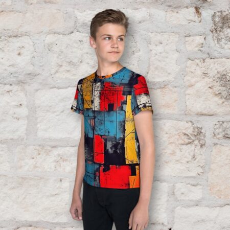 Košs un krāsains unisex piegriezuma krekls bērniem un jauniešiem no 8 līdz 20 gadu vecumam.