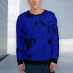 Unisex džemperis ar apdruku “Logan” zils
