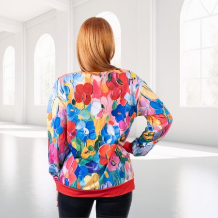 Džemperis ar košiem ziediem "Ulla" S