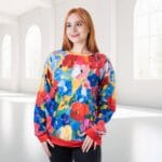 Džemperis ar košiem ziediem "Ulla" S